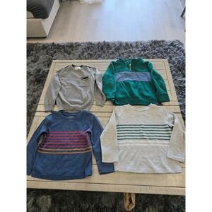 Jumping Beans Bino Kids Boys Sweater Fleece Thermal Shirt Bundle Lot of 4 Multi